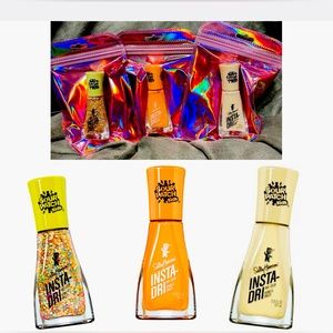 Set of 3 limited edition nail polish insta-dri sour patch kids colors nwt new